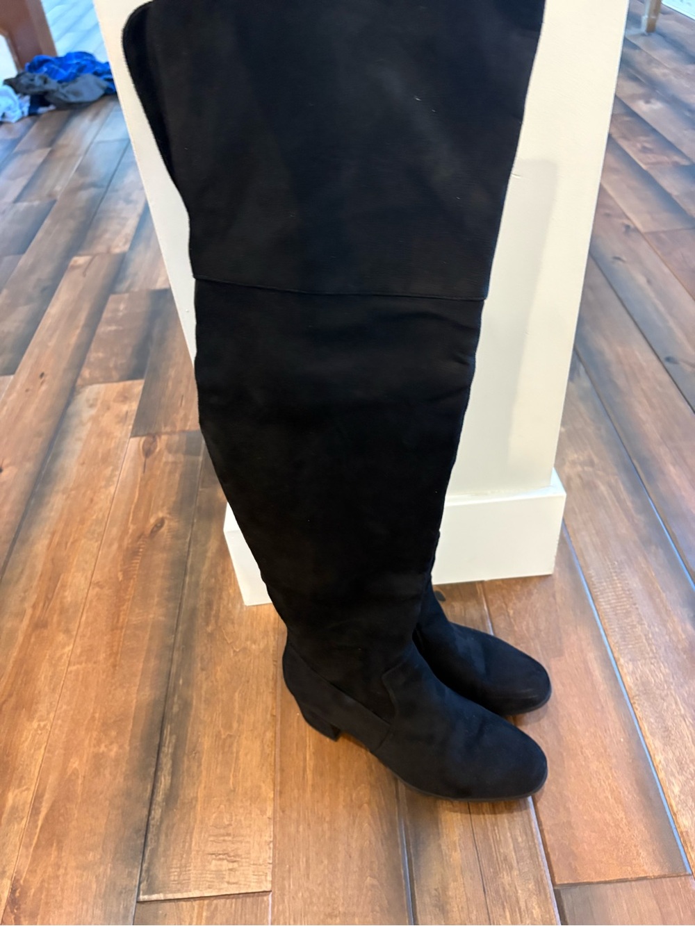 Nature Breeze Black Over-the-Knee Stretch Boots